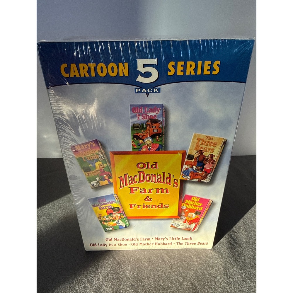 Old MacDonald's Farm & Friends VHS 5 Pack Cartoon Series GoodTimes Sealed NEW